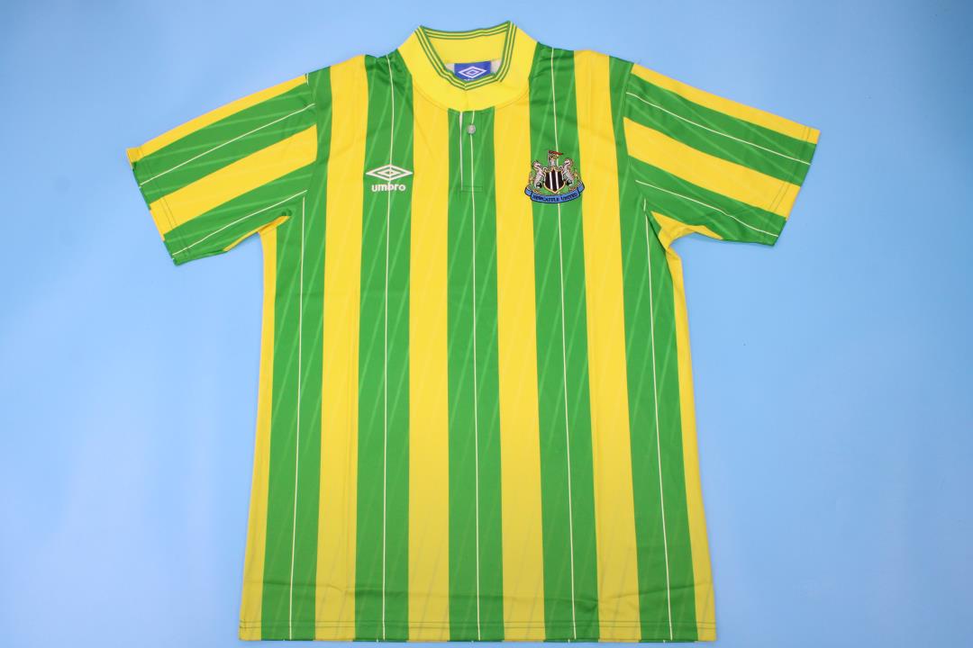 AAA Quality Newcastle 88/90 Away Green/Yellow Soccer Jersey